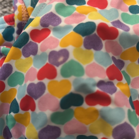 Shoshanna bikini, size M/L D (top) and XL (bottom), multicolor hearts, GUC! - Picture 8 of 8